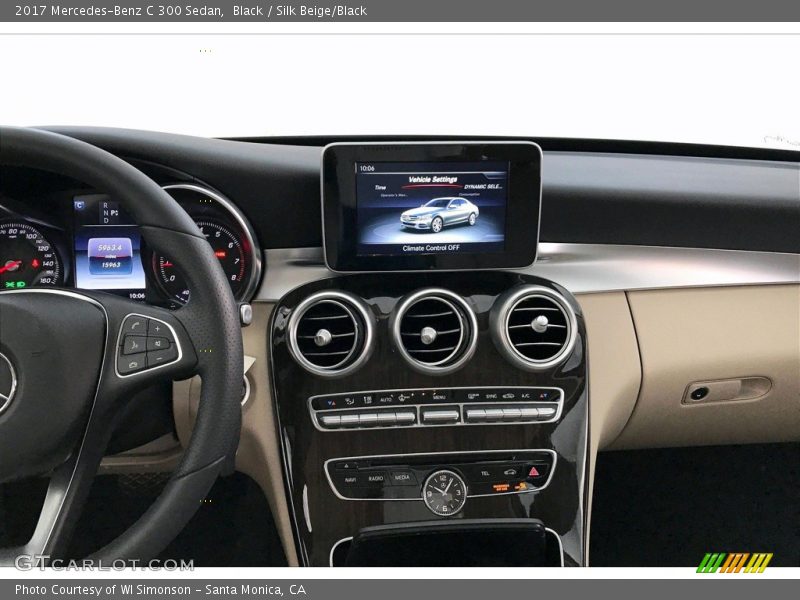 Black / Silk Beige/Black 2017 Mercedes-Benz C 300 Sedan