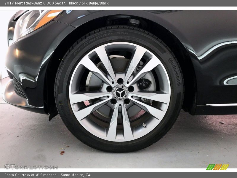Black / Silk Beige/Black 2017 Mercedes-Benz C 300 Sedan