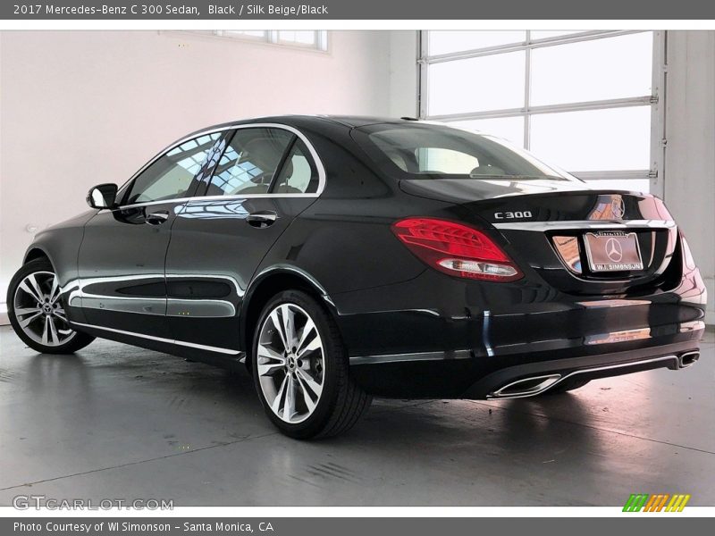Black / Silk Beige/Black 2017 Mercedes-Benz C 300 Sedan