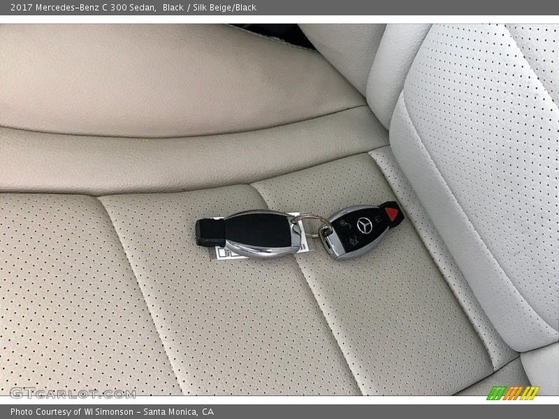 Black / Silk Beige/Black 2017 Mercedes-Benz C 300 Sedan
