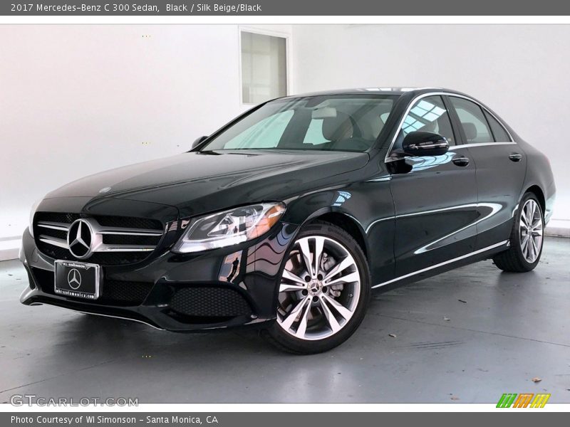 Black / Silk Beige/Black 2017 Mercedes-Benz C 300 Sedan
