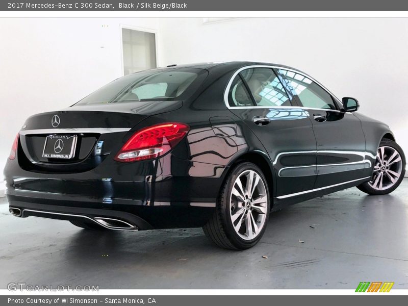 Black / Silk Beige/Black 2017 Mercedes-Benz C 300 Sedan