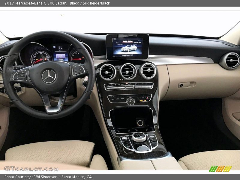 Black / Silk Beige/Black 2017 Mercedes-Benz C 300 Sedan