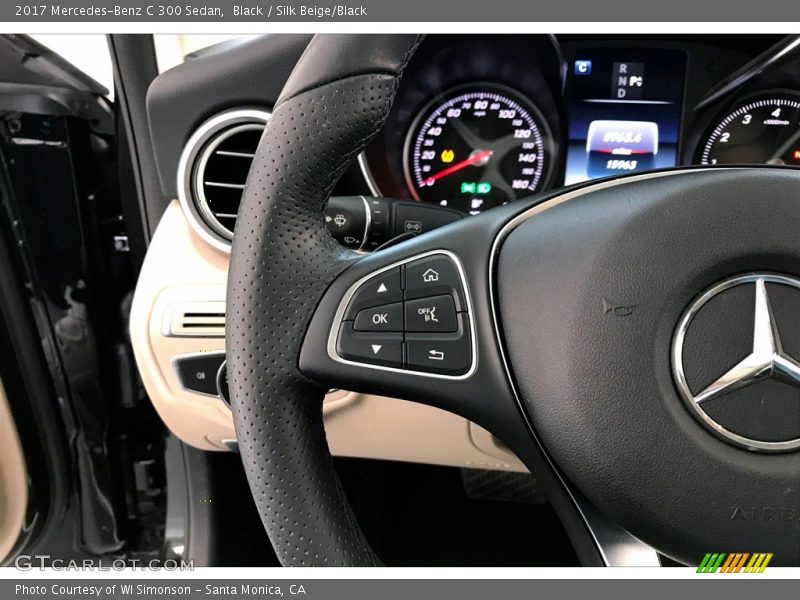 Black / Silk Beige/Black 2017 Mercedes-Benz C 300 Sedan