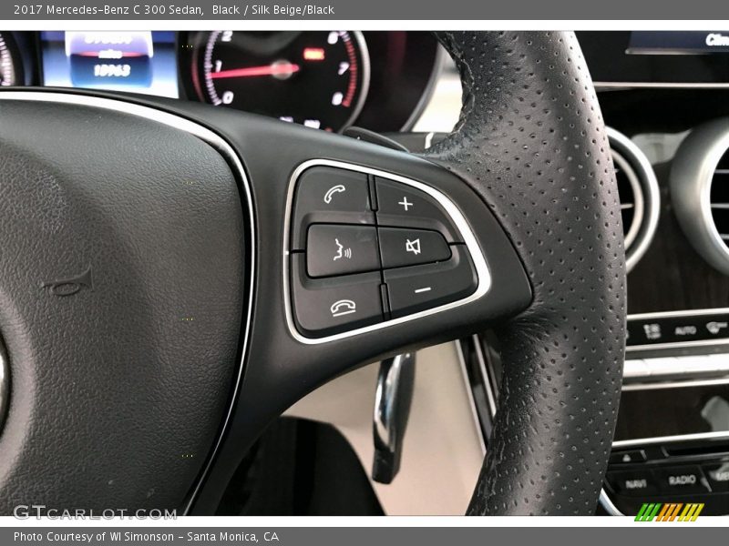 Black / Silk Beige/Black 2017 Mercedes-Benz C 300 Sedan