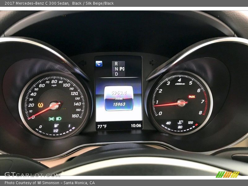 Black / Silk Beige/Black 2017 Mercedes-Benz C 300 Sedan