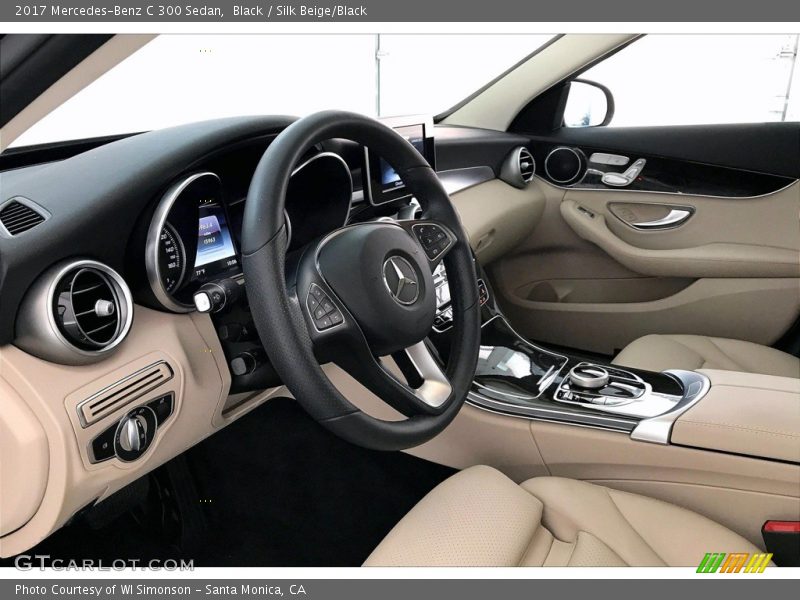 Black / Silk Beige/Black 2017 Mercedes-Benz C 300 Sedan