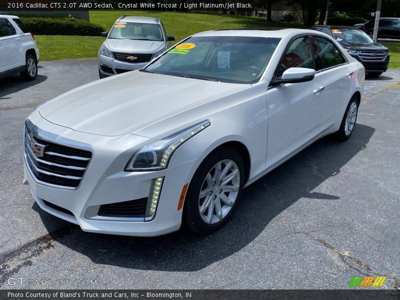 Crystal White Tricoat / Light Platinum/Jet Black 2016 Cadillac CTS 2.0T AWD Sedan