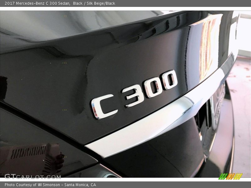 Black / Silk Beige/Black 2017 Mercedes-Benz C 300 Sedan
