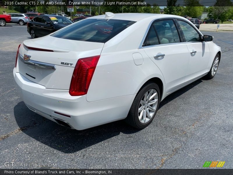 Crystal White Tricoat / Light Platinum/Jet Black 2016 Cadillac CTS 2.0T AWD Sedan