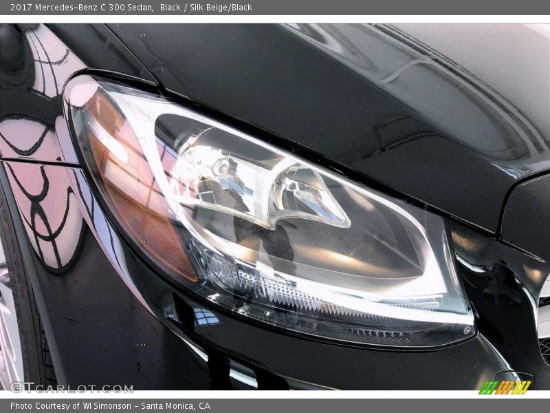 Black / Silk Beige/Black 2017 Mercedes-Benz C 300 Sedan