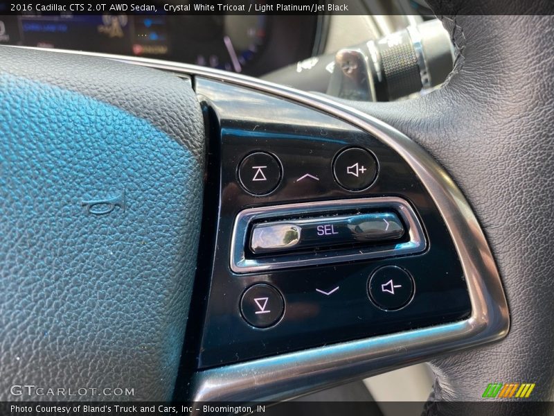 Crystal White Tricoat / Light Platinum/Jet Black 2016 Cadillac CTS 2.0T AWD Sedan