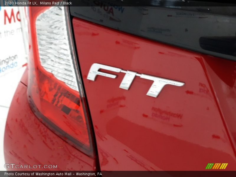 Milano Red / Black 2020 Honda Fit LX