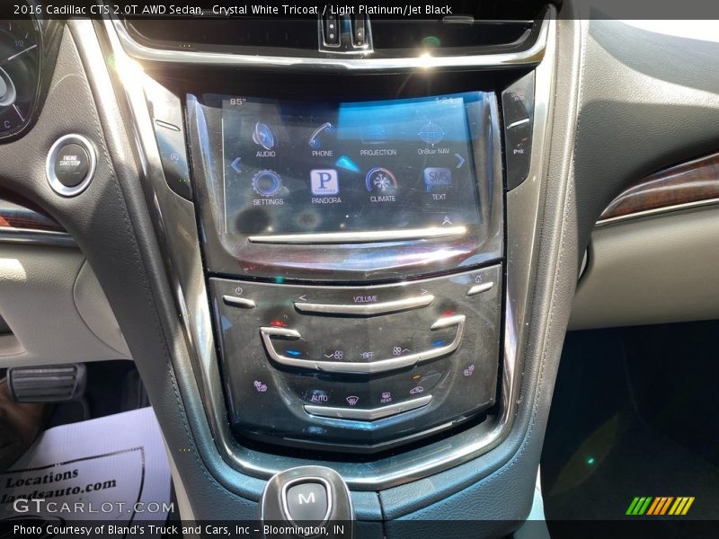 Crystal White Tricoat / Light Platinum/Jet Black 2016 Cadillac CTS 2.0T AWD Sedan