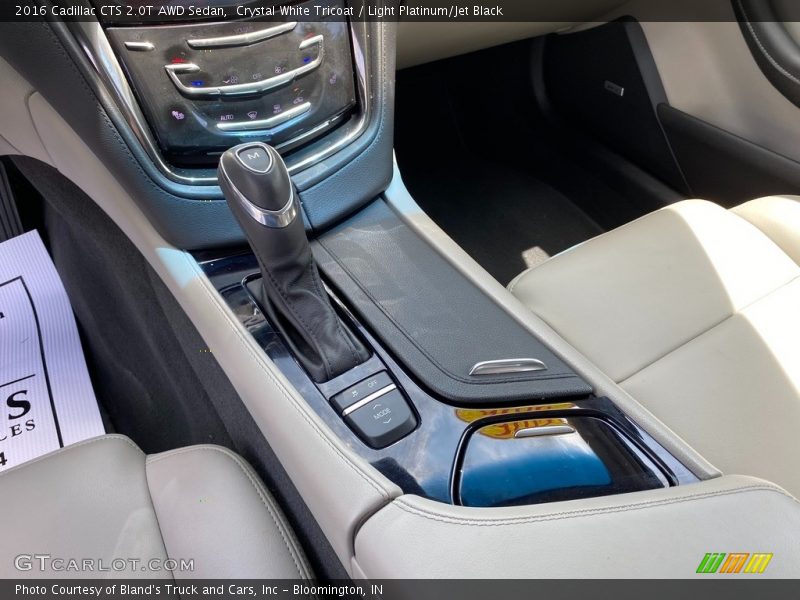 Crystal White Tricoat / Light Platinum/Jet Black 2016 Cadillac CTS 2.0T AWD Sedan