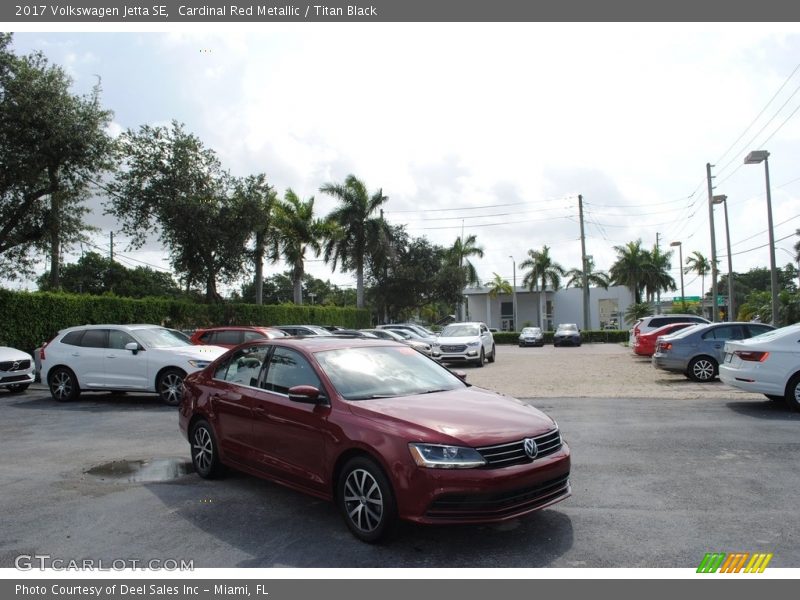 Cardinal Red Metallic / Titan Black 2017 Volkswagen Jetta SE