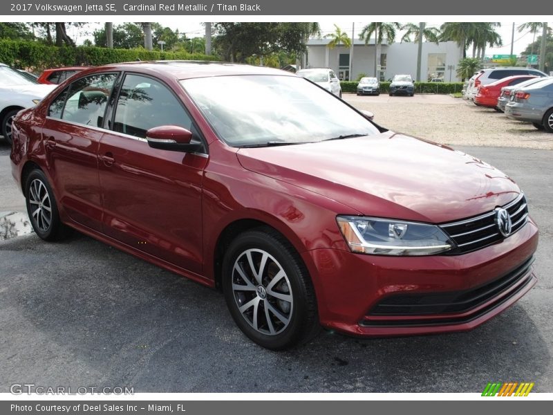 Cardinal Red Metallic / Titan Black 2017 Volkswagen Jetta SE