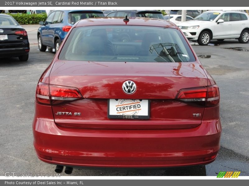 Cardinal Red Metallic / Titan Black 2017 Volkswagen Jetta SE