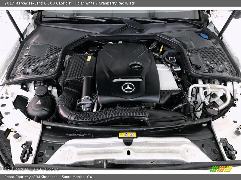 Polar White / Cranberry Red/Black 2017 Mercedes-Benz C 300 Cabriolet