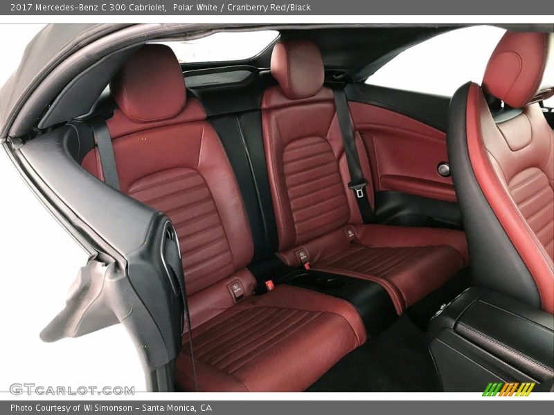 Polar White / Cranberry Red/Black 2017 Mercedes-Benz C 300 Cabriolet