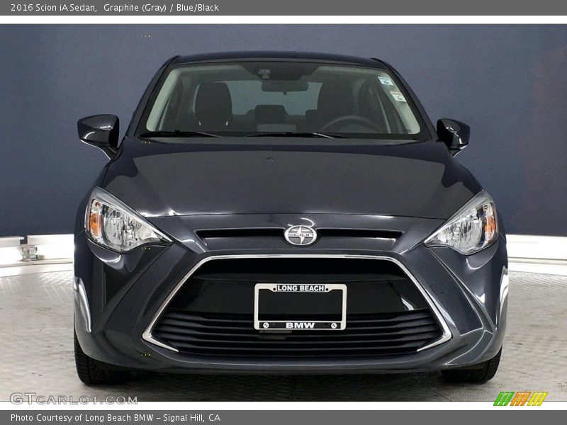 Graphite (Gray) / Blue/Black 2016 Scion iA Sedan