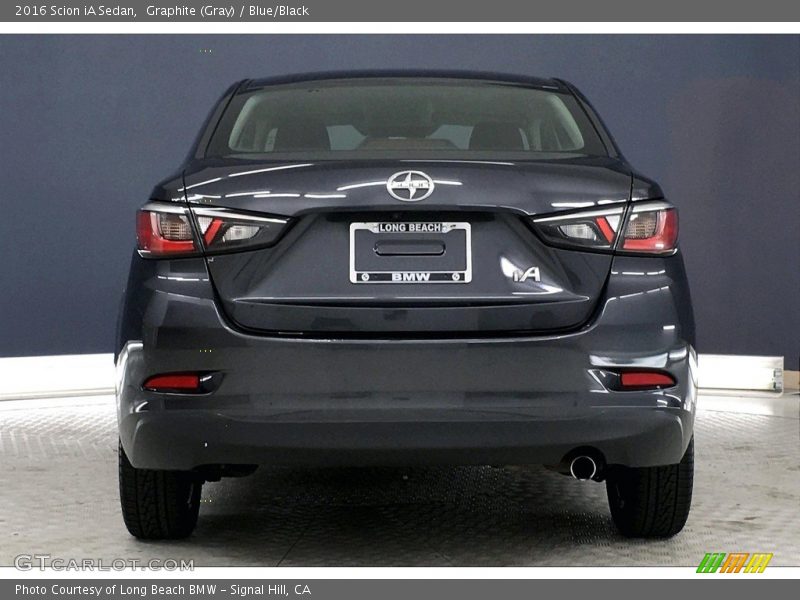 Graphite (Gray) / Blue/Black 2016 Scion iA Sedan