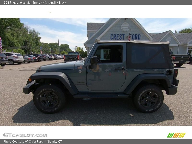 Anvil / Black 2015 Jeep Wrangler Sport 4x4