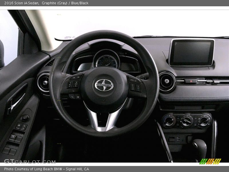Graphite (Gray) / Blue/Black 2016 Scion iA Sedan