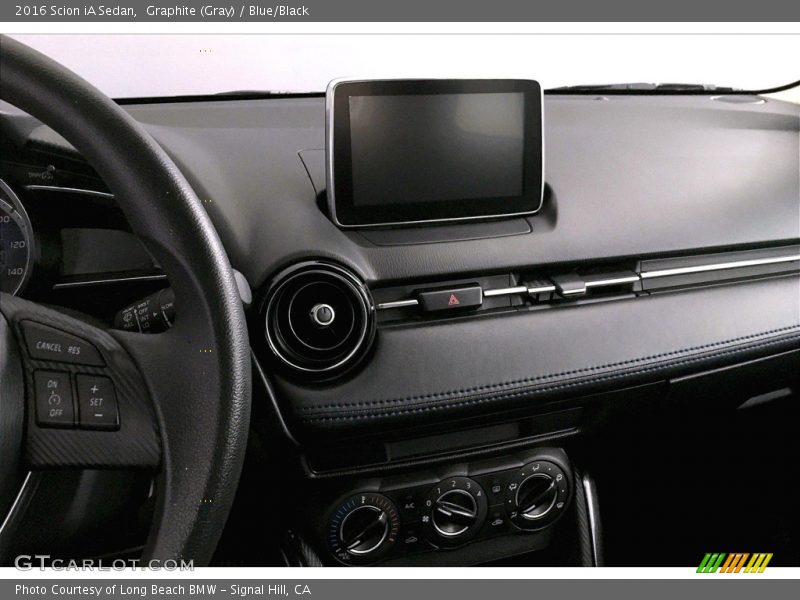 Graphite (Gray) / Blue/Black 2016 Scion iA Sedan
