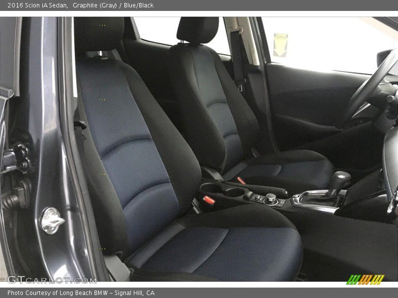 Graphite (Gray) / Blue/Black 2016 Scion iA Sedan