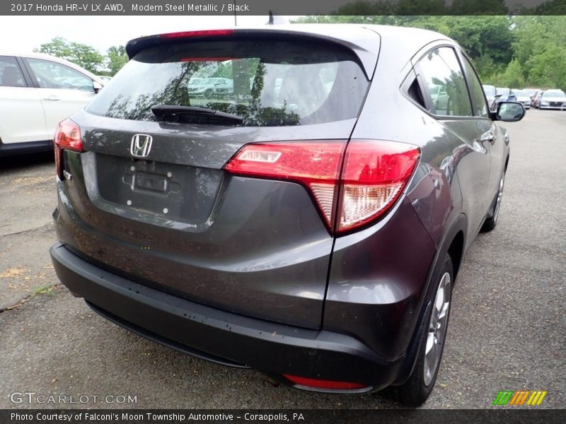 Modern Steel Metallic / Black 2017 Honda HR-V LX AWD