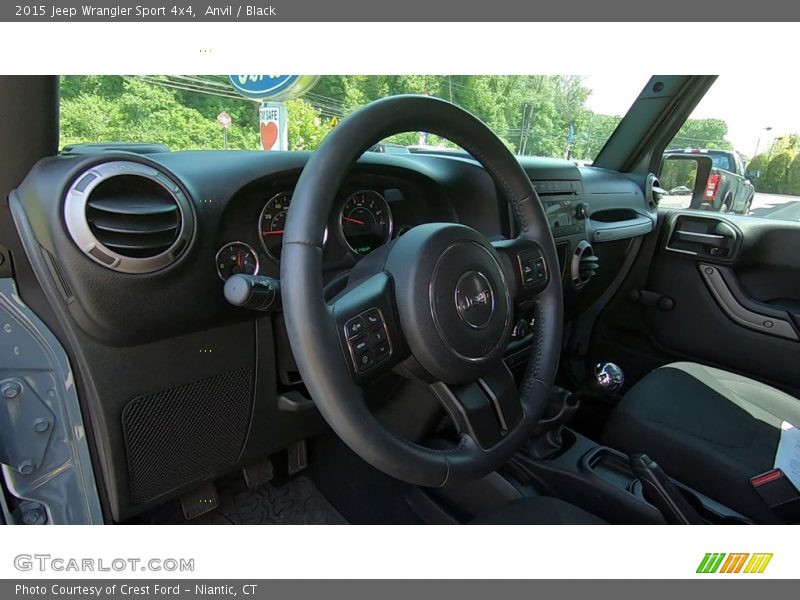 Anvil / Black 2015 Jeep Wrangler Sport 4x4