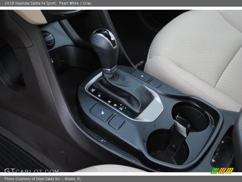 Pearl White / Gray 2018 Hyundai Santa Fe Sport