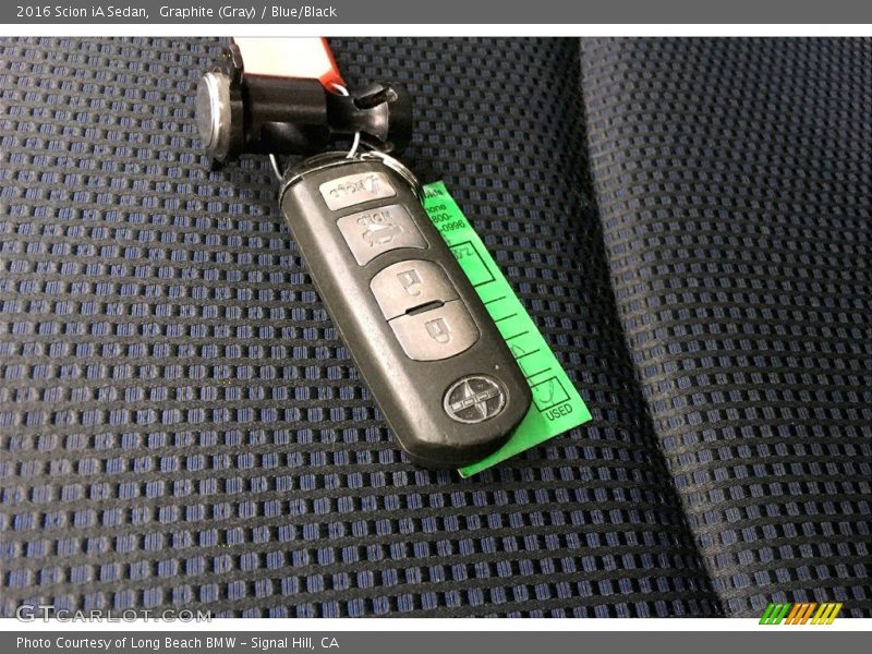Graphite (Gray) / Blue/Black 2016 Scion iA Sedan