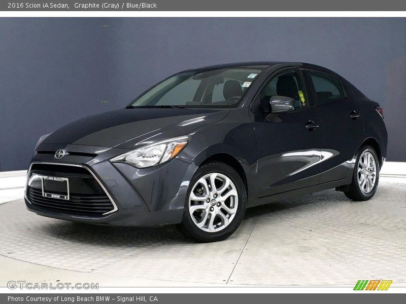 Graphite (Gray) / Blue/Black 2016 Scion iA Sedan