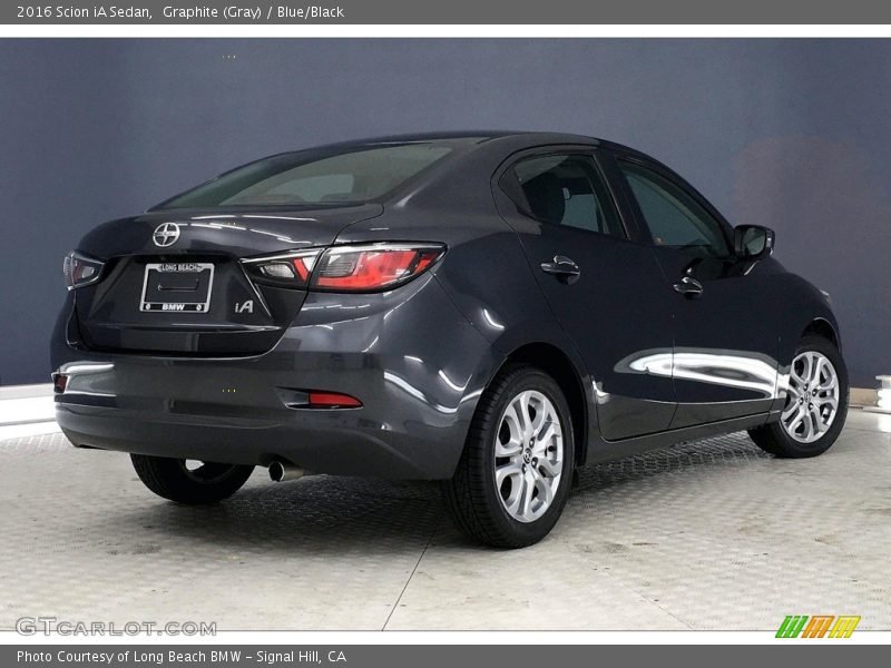 Graphite (Gray) / Blue/Black 2016 Scion iA Sedan