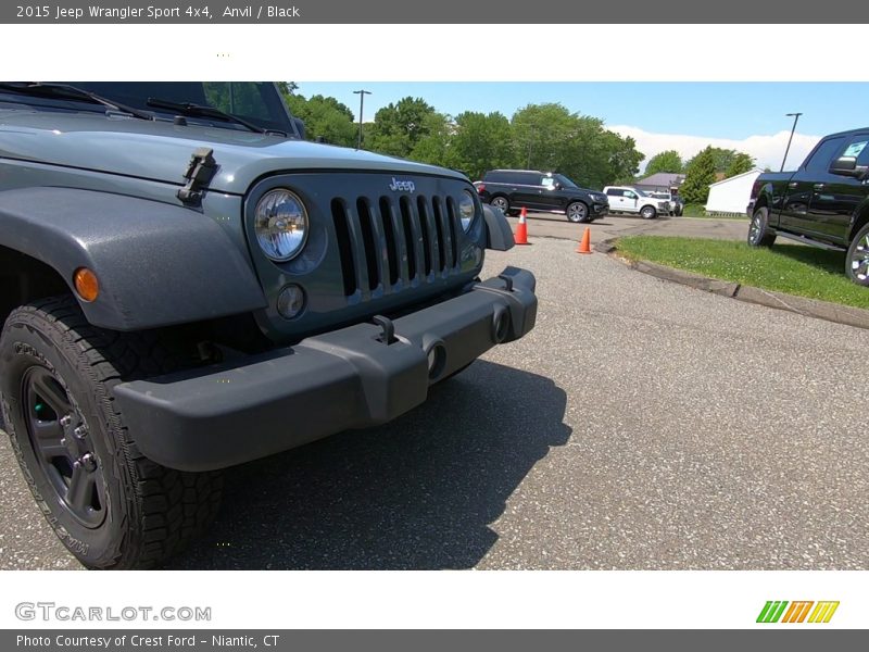 Anvil / Black 2015 Jeep Wrangler Sport 4x4