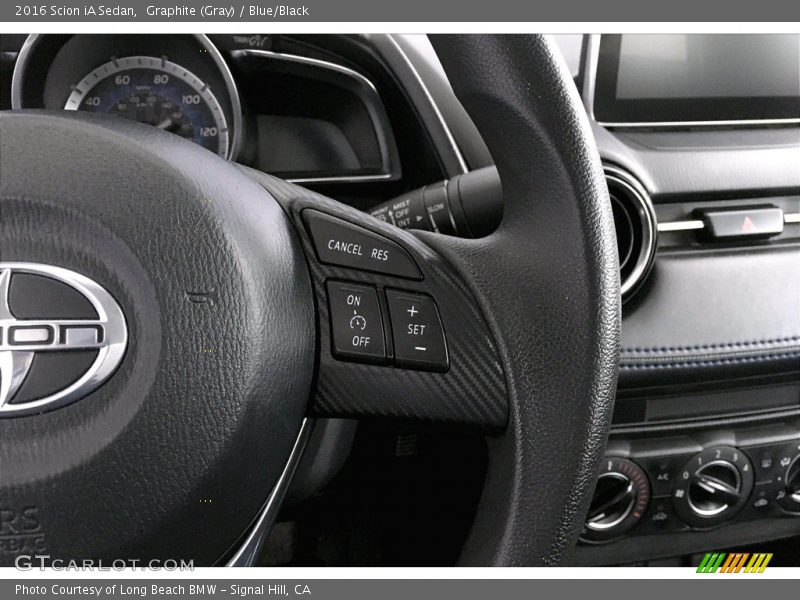Graphite (Gray) / Blue/Black 2016 Scion iA Sedan
