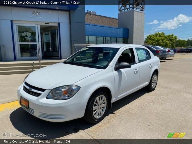 Summit White / Gray 2010 Chevrolet Cobalt LS Sedan