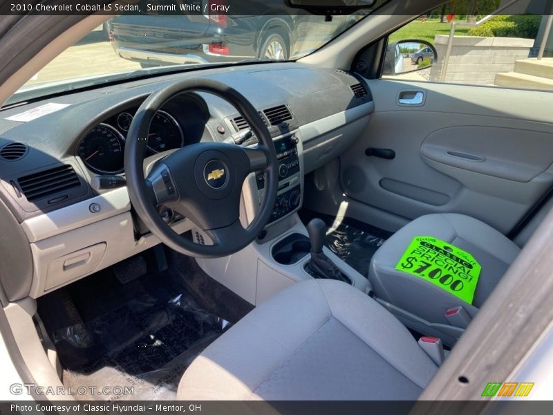 Summit White / Gray 2010 Chevrolet Cobalt LS Sedan