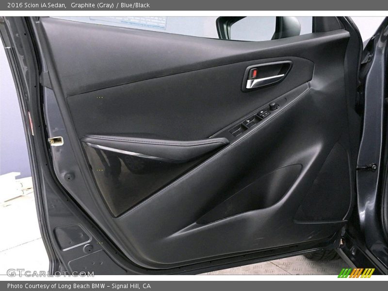 Graphite (Gray) / Blue/Black 2016 Scion iA Sedan