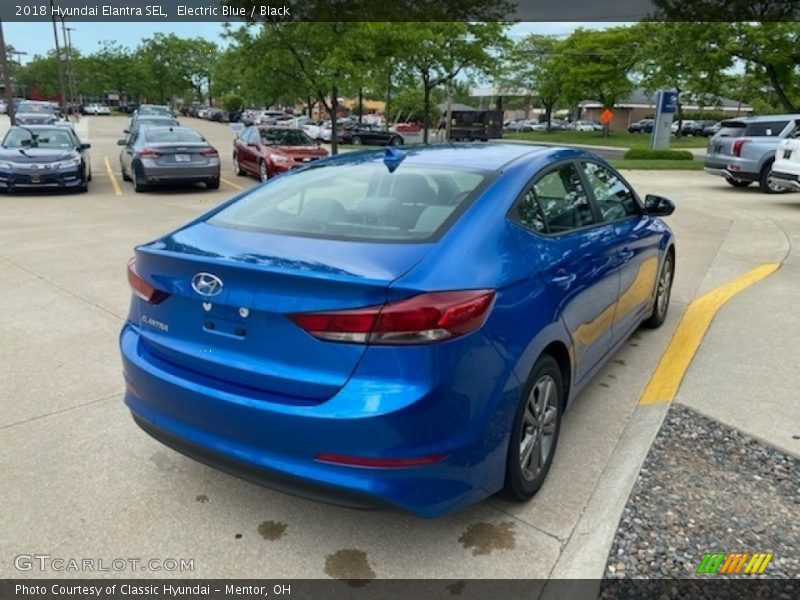 Electric Blue / Black 2018 Hyundai Elantra SEL