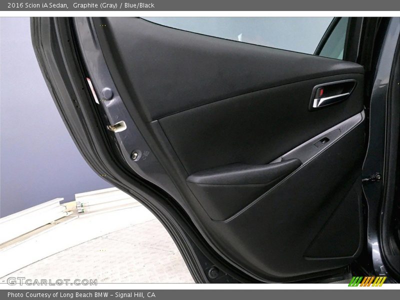 Graphite (Gray) / Blue/Black 2016 Scion iA Sedan