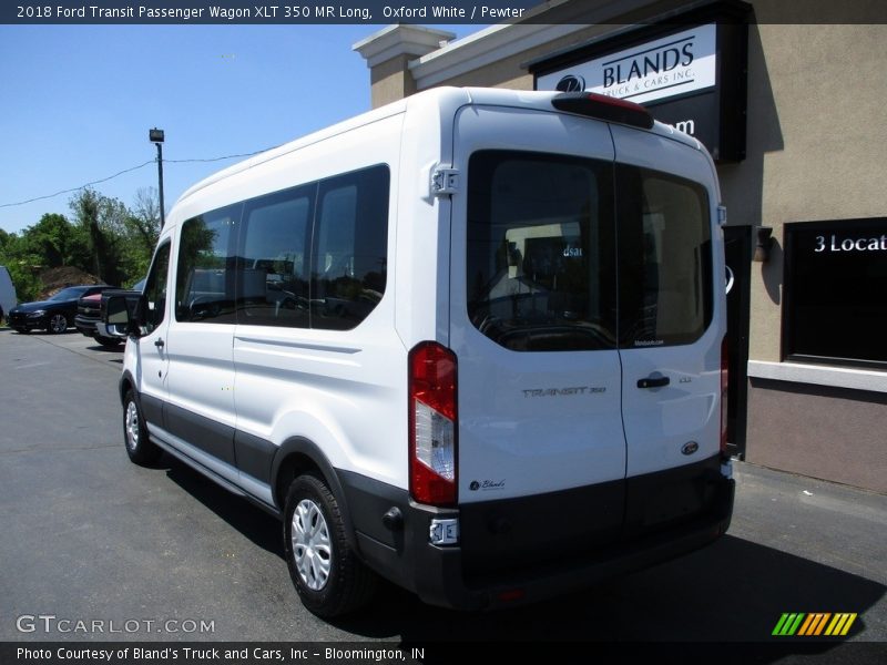 Oxford White / Pewter 2018 Ford Transit Passenger Wagon XLT 350 MR Long