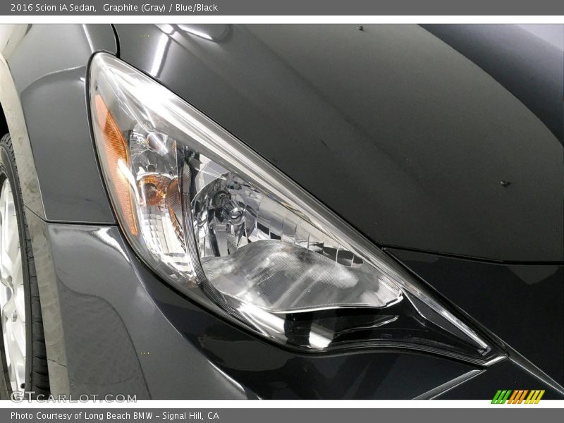 Graphite (Gray) / Blue/Black 2016 Scion iA Sedan