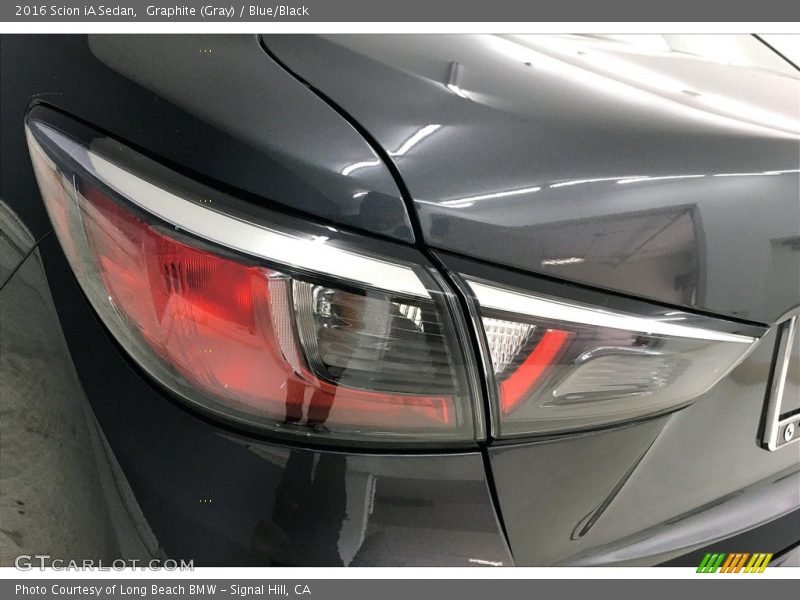 Graphite (Gray) / Blue/Black 2016 Scion iA Sedan