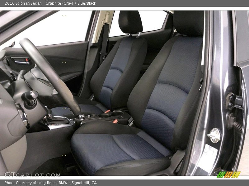 Graphite (Gray) / Blue/Black 2016 Scion iA Sedan