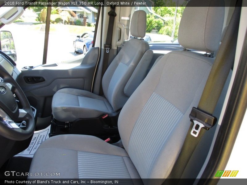 Oxford White / Pewter 2018 Ford Transit Passenger Wagon XLT 350 MR Long