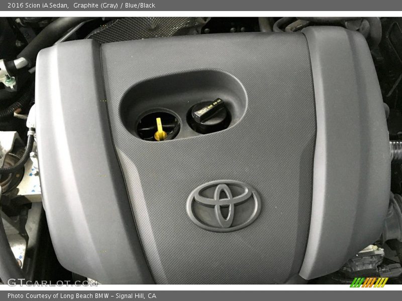 Graphite (Gray) / Blue/Black 2016 Scion iA Sedan
