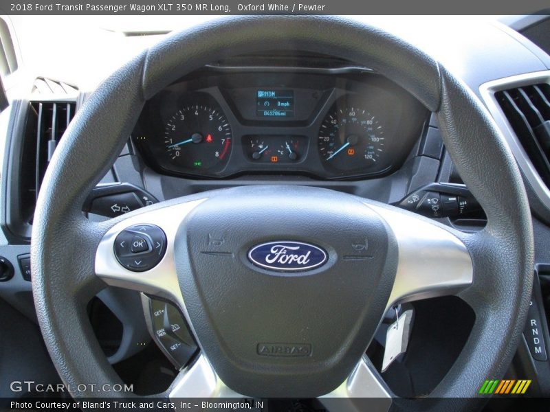 Oxford White / Pewter 2018 Ford Transit Passenger Wagon XLT 350 MR Long
